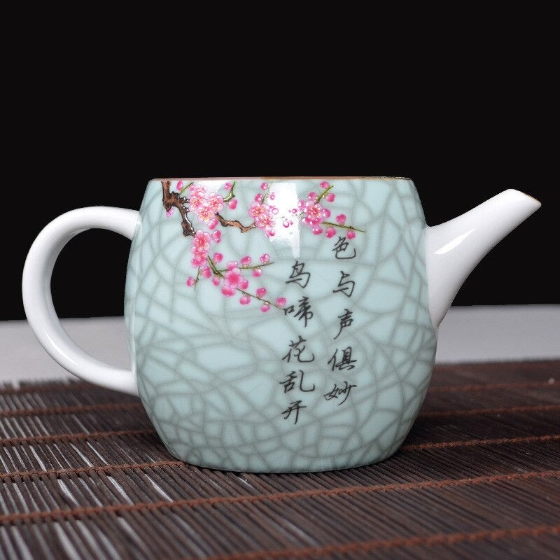 Traditional Song Bird Premium 5-Piece Tea Set