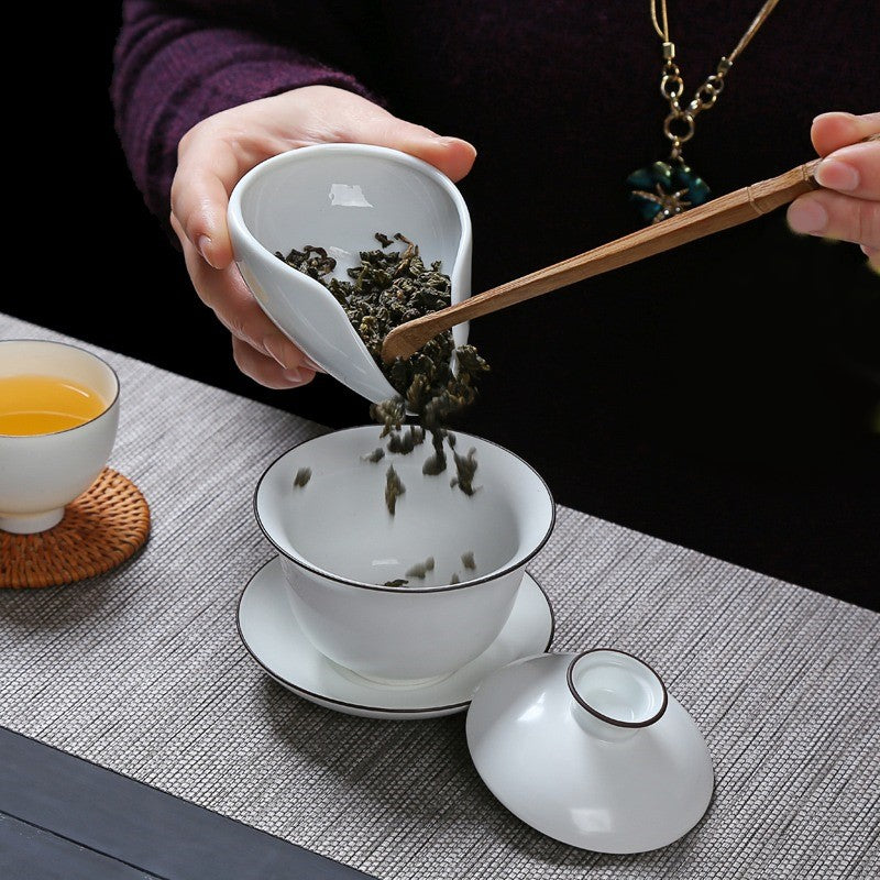 Premium Hand Painted Ceramic Tea Scoop